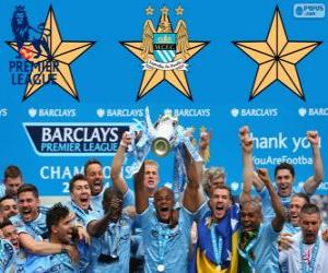 yapboz Manchester City, Premier Lig 2013-2014 şampiyonu, İngiltere Futbol Ligi